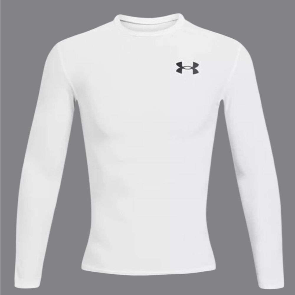 #326.  Under Armour WHITE HeatGear NWT Mens OG Compression Men's Long Sleeve